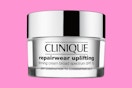 a clinique cream on a pink background