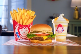 Get a $1 Dave's Single at Wendy's Every Saturday in June and July card image