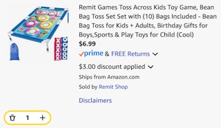Bean Bag Toss Game