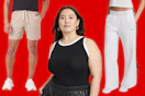 Men's shorts, Women's Plus Tan & Women's Champion Sweatpants