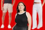 Men's shorts, Women's Plus Tan & Women's Champion Sweatpants