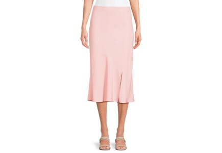 Time and Tru Women's Satin Skirt