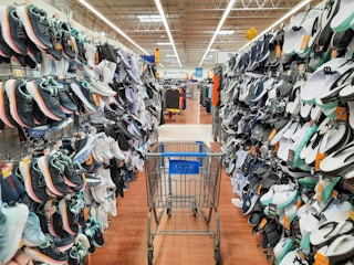 Shoe Aisle at Walmart