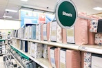 sheet sets sitting on a target shelf