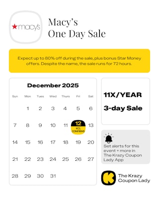 Macy's One Day Sale