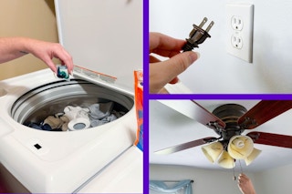 three image of ways to save on the electricity bill