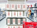 sheet sets sitting on a target shelf