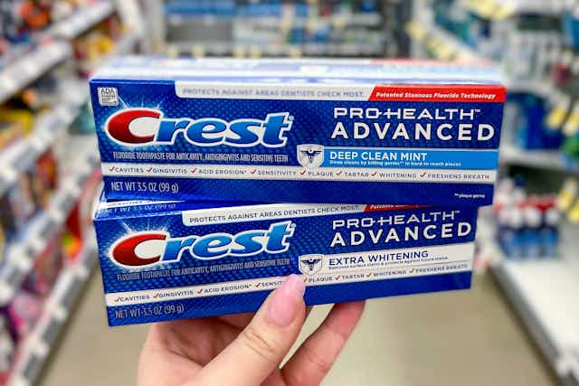 $2.52 Moneymaker on Select Crest Toothpaste at CVS  card image
