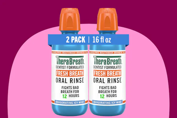 Amazon Sold Over 100K TheraBreath Mouthwash 2-Packs Last Month — Now $9.62