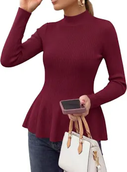 PRETTYGARDEN Women's Peplum Sweater