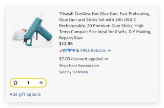 Tilswall Cordless Hot Glue Gun