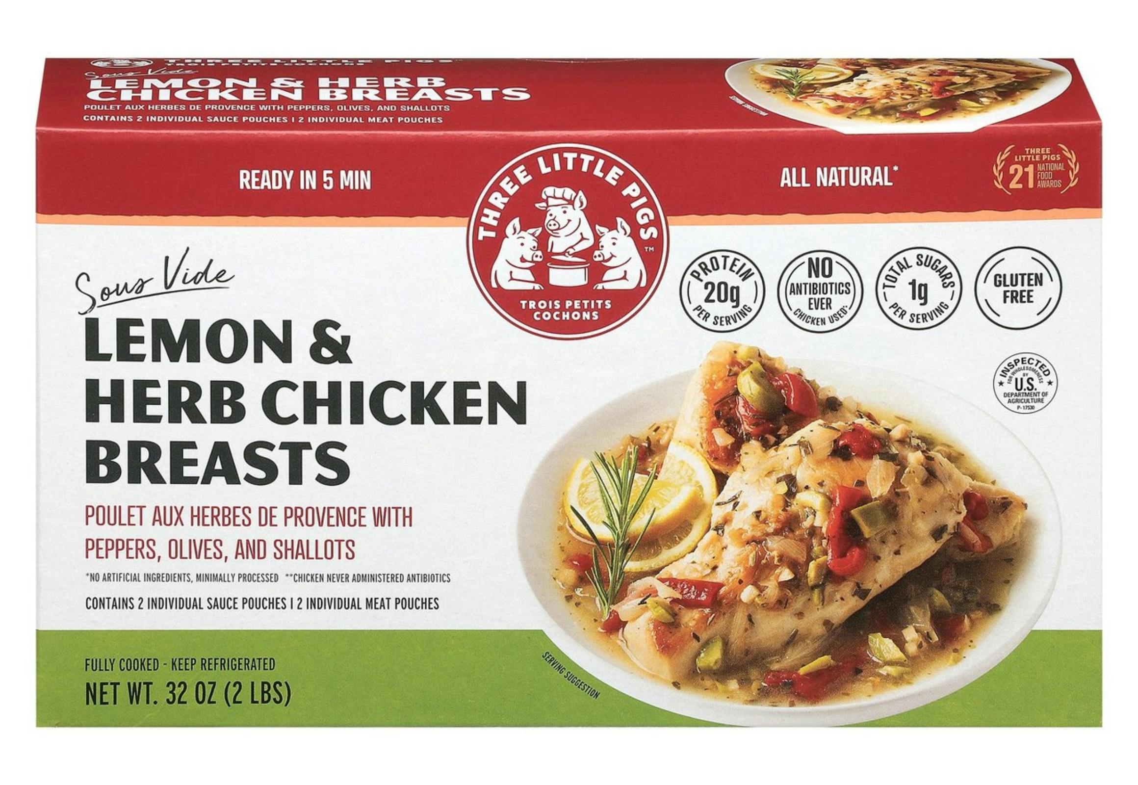 Three Little Pigs Lemon Herb Chicken