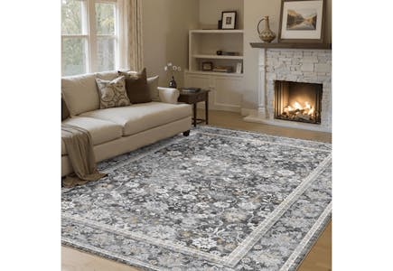 Machine Washable Living Room Rug