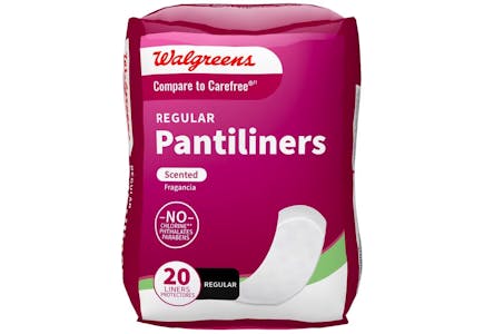 2 Walgreens Pantiliners