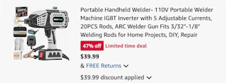 welder Amazon receipt