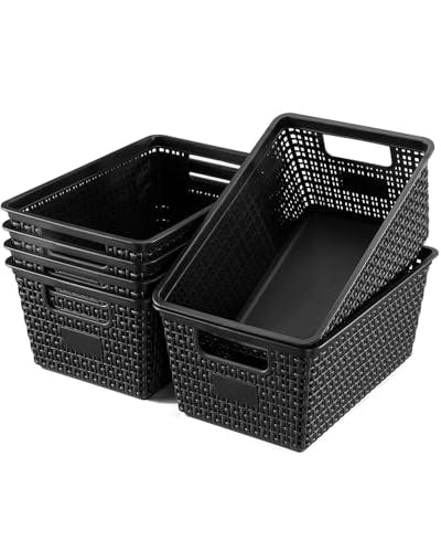 Storage Bins with Lids 6-Pack
