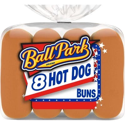2 Ball Park Hot Dog Bun Packs