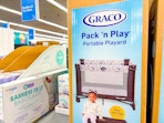 graco pack n play on walmart shelf