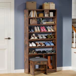 Shoe Cabinet with Hidden Bench