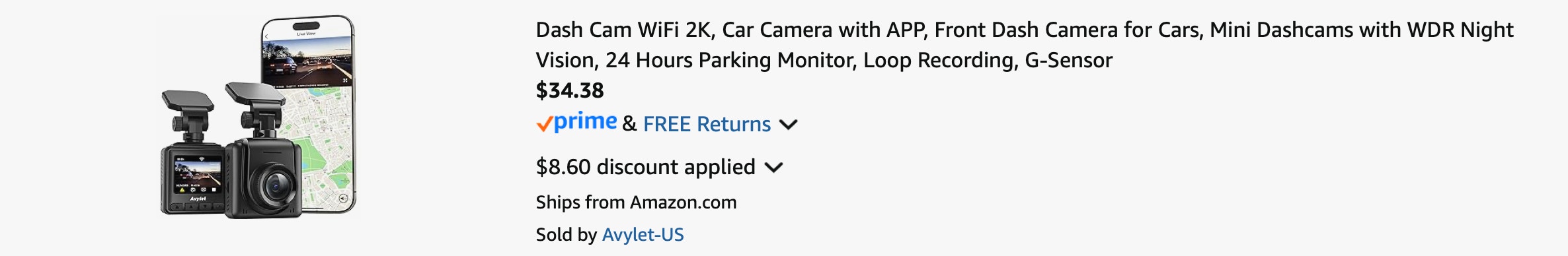 Amazon Dash Cam 2025