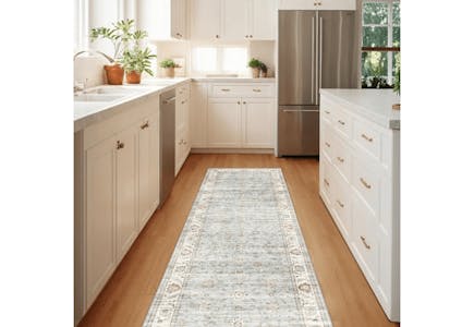 Machine Washable Kitchen Runner Rug