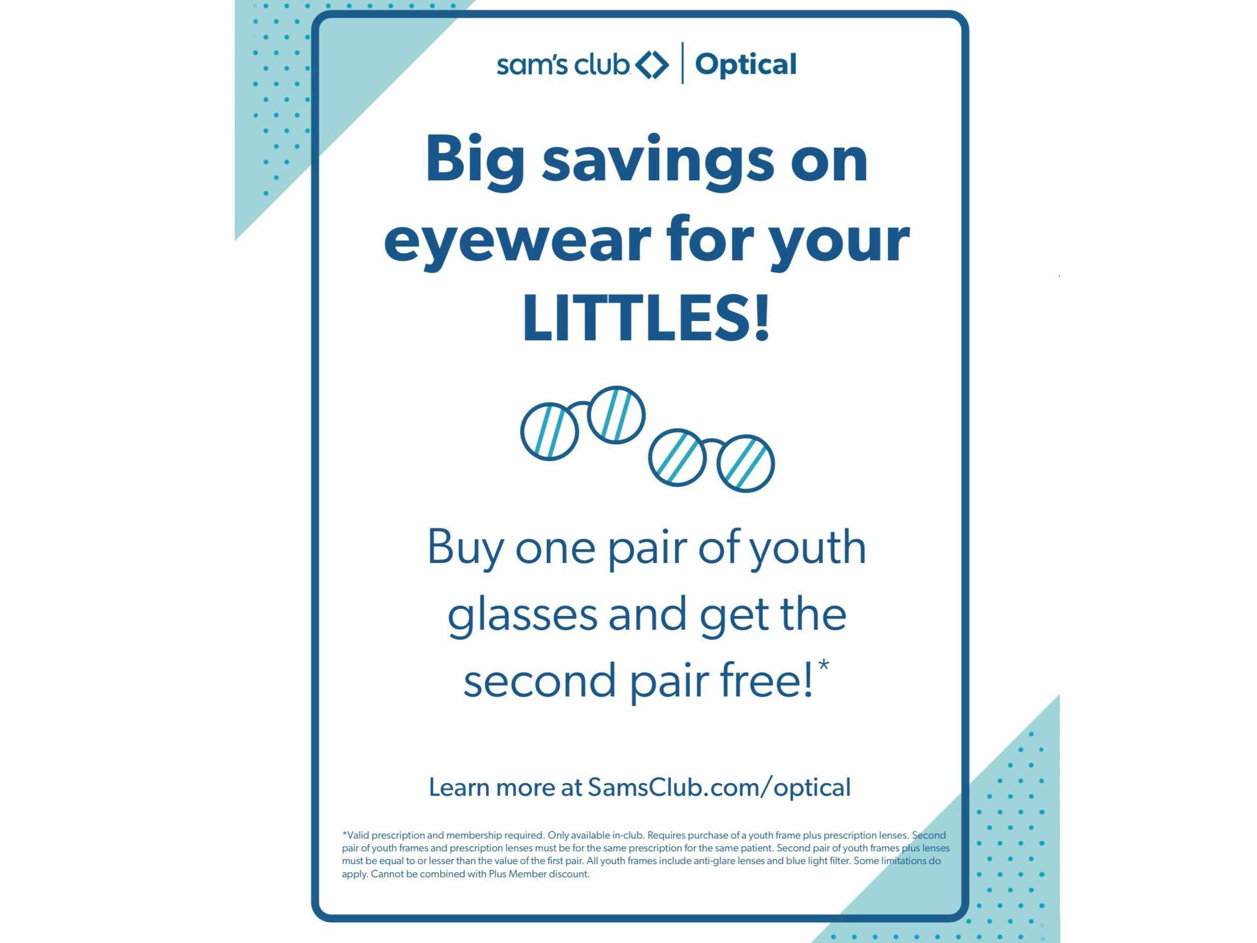 sam's club bogo deal for youth graphic