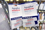 aquaphor healing ointment tubes in a cart