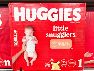 Huggies Little Snugglers Diapers on the shelf at Kroger