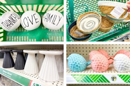 dollar tree home decor 4-photo collage