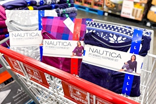 Costco Nautica Pajama Set in cart