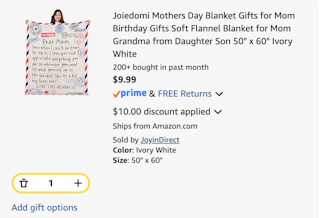 Mother's Day Throw Blanket Discount
