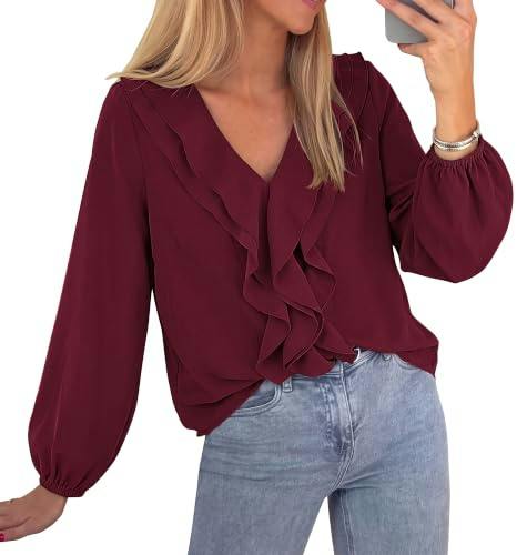 BTFBM Women's Ruffle Blouse