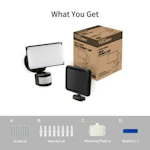 Hyper Tough LED Solar Flood Light