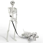 Lighted Human & Dog Skeleton Set