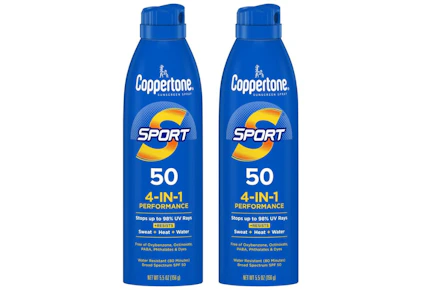 2 Coppertone Sunscreen Sprays