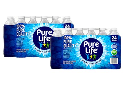 2 Pure Life Water 24-Packs