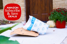 amazon packages on a porch