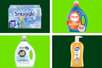 4 household products: Snuggle, Persil, all & Dial