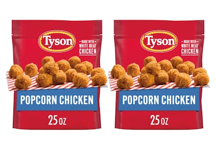 2 Tyson Popcorn Chickens