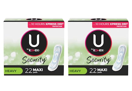 2 U by Kotex Pads Packs