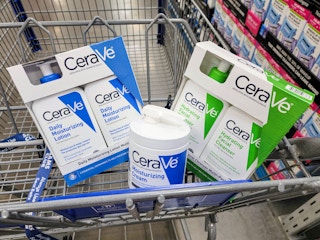 cerave skin care in a cart