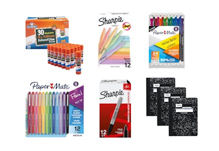 6 School Supply Items