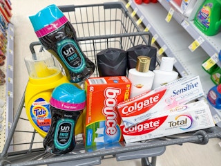 tide downy bounce axe dove colgate walgreens haul