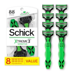 2 Schick Xtreme Disposable Razor Packs