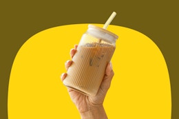 4 Glass Tumblers With Leakproof Lids and Straws, Now $9.88 at Walmart card image