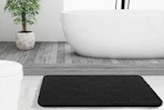 bath mat on a bathroom floor