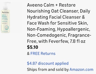 amazon-aveeno-cleanser-cart