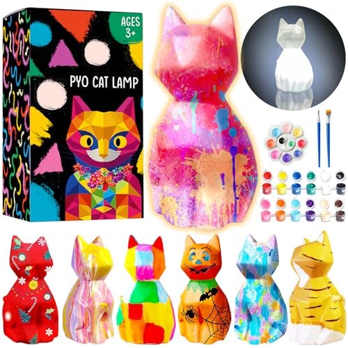 Paint Your Own Cat Lamp Kit