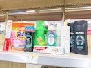 gain tide downy dove colgate axe items on walgreens shelf