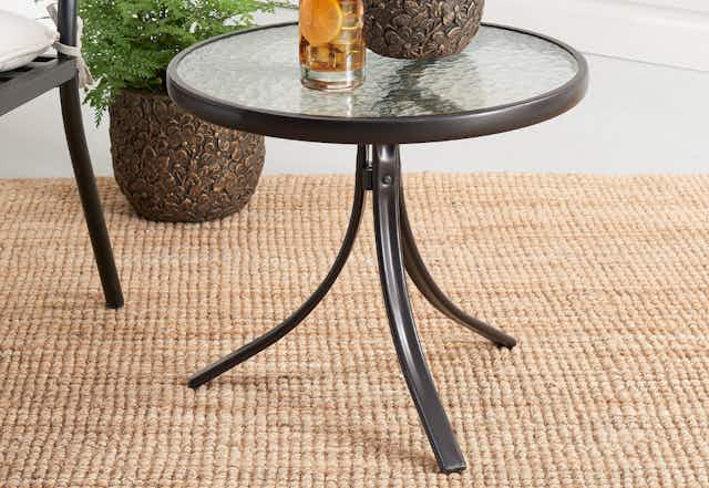 Mainstays Patio Side Table, Now Just $10 at Walmart (Reg. $20) card image